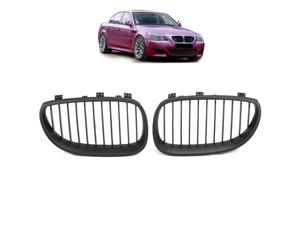 Griglia Anteriore Sportgrill Wabengitter Per BMW 5er E60/E61 03-10 Nera Opaca