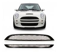 Griglia Anteriore Streckgitter Nera Lucida Per MINI Hatchback R50 R53 2001-2006