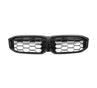 Griglia Anteriore Tuning Auto Per BMW Serie 3 LCI Rene Anteriore Griglia | Ottimizzazione della maglia della griglia della griglia a doppia lamella(Diamond Black)