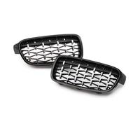 Griglia Anteriore Tuning Auto Per BMW Serie 3 Rene Anteriore Griglia | Griglia racing refitting singola doppia in fibra di carbonio(Chrome black diamond)
