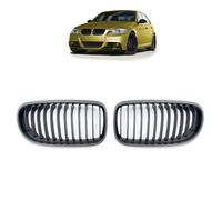 Griglia Anteriore Wabengitter Sportgrill BMW Serie 3 E90/E91 08-11 Nero Opaco