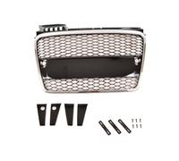 Griglia Anteriore Wabengrill Cromata Nera Passend per Audi A4 B7 2004-2008 PDC