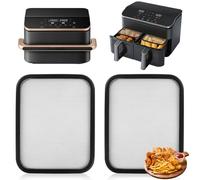 Griglia Anti-Splash Compatibile con Cosori CAF-R901-AEU 8,5L e Compatibile Cosori Dual Blaze TwinFry 10L, Accessorio per Friggitrice ad Aria Calda per 2 Camere Cosori Dual Blaze TwinFry 10L