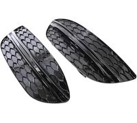 Griglia antinebbia per auto Griglie anteriori per radiatore per auto per Benz W205 2015 2016 2017 2018 2 pezzi fendinebbia paraurti anteriore(Nero)