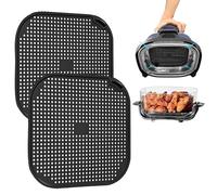 Griglia antiproiezione in silicone riutilizzabile per Ninja CRISPi Friggitrice ad aria FN101EUSG, Air Fryer Accessori per friggitrice ad aria Ninja FN101EU (nero)