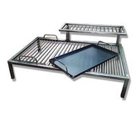 Griglia argentina di lusso con moduli in ferro rimovibili - Iron Argentina Grill - BBQ Parrilla Asado Modello RG - Sor pampa grill (101,6 x 50,8 cm)