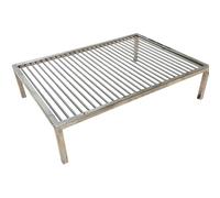 Griglia Argentina per barbecue o fuoco da campo Portatile Varie dimensioni in Acciaio al Carbonio Barra di 8 mm di spessore Super resistente Nic Store Bbq (60x50cm)