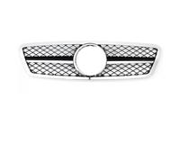 Griglia Auto Griglia Paraurti Per Benz Per Classe C Per W203 2001-2007 C200 C240 C280 Griglia Paraurti Anteriore Stile Racing Nero Lucido Con Diamanti(A-Chrome Black)