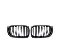 Griglia Auto Griglia Paraurti Per BMW Per X3 Per X4 Per F25 Per F26 2014-2017 2 Pezzi Griglia Paraurti Anteriore Striscia Copertura Sportiva A Doppia Linea(Nero opaco)