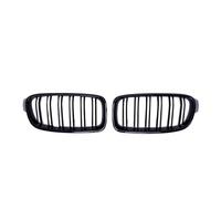 Griglia Auto Griglia Paraurti Per BMW Serie 3 Per F30 Per F31 Per F35 2012-2018 ABS Paraurti Anteriore Griglia Sportiva Griglie A Doppia Linea Stecche(Glossy Black)