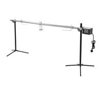 Griglia Barbecue Automatica con Motore in Acciaio 207x45x81cm