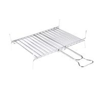 Griglia barbecue, Graticola, 19 barre verticali, a conchiglia, acciaio, 35x40