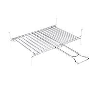 Griglia barbecue, Graticola, 19 barre verticali, a conchiglia, acciaio, 35x40