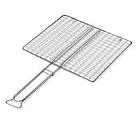OMPAGRILL GRATICOLA RETE SENZA PIEDI 35x40CM GRIGLIA DOPPIA INCROCIATA BARBECUE