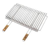 Ompagrill Griglia barbecue Biologica B26740 – Recupero grassi, inox cromo 67x40 cm