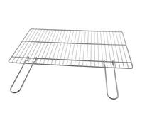 GRIGLIA BBQ IN FILO DI FERRO CROMATO 40 X 60 CM C/MANICI PIEGHEVOLI