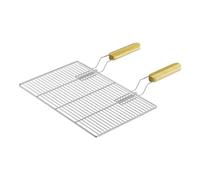 Griglia BBQ rettangolare 54 x 34 cm con manici per barbecue a gas e sferico