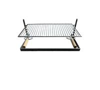 GRIGLIA BISTECCHIERA PER BARBECUE IN FERRO GRATICOLA PESANTE 70X45CM REGOLABILE IN ALTEZZA
