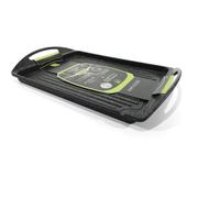 Griglia bistecchiera vassoio Chef Stone rettangolare adatto per induzione, forno, in alluminio pressofuso rivestimento antiaderente effetto pietra, 35x25 cm, adatta per grill di pesce, verdure, carne