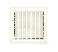 Griglia Bocchetta 18x18cm BIANCA Regolabile con Serranda per Caminetto