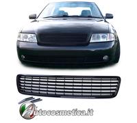 Griglia calandra mascherina paraurti anteriore nera profili per Audi A4 B5 94-00
