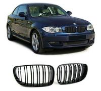 Griglia calandra mascherina per BMW Serie 1 E81 E82 E87 E88 nero lucido