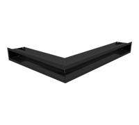 Griglia di ventilazione LUFT angolo destra 54,7x76,6x9 nero Slim