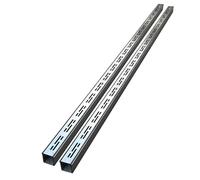 Griglia Canaletta Canale Drenaggio 1 2 4 6 8 10 Pezzi kit Di Drenaggio A Trincea Per Cortile Basso Profilo, Kit Canale Stretto Da 5 Cm Fossato Pavimento Patio(Silver 2 pack,5x5cm(2x2"))