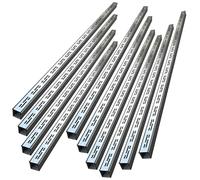 Griglia Canaletta Canale Drenaggio Kit Di Drenaggio Per Canale Sottile Da 5 Cm, Trincea Giardino/Mini Fossa In Acciaio Inossidabile Pavimento(Silver 10 pack,5x5cm(2x2"))