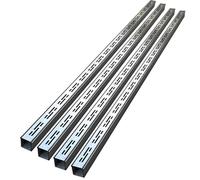 Griglia Canaletta Canale Drenaggio Kit Di Drenaggio Per Canale Sottile Da 5 Cm, Trincea Giardino/Mini Fossa In Acciaio Inossidabile Pavimento(Silver 4 pack,5x3cm(2x1 1/8"))