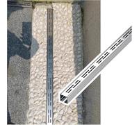 Griglia Canaletta Canale Drenaggio Kit Di Drenaggio Per Canale Sottile Da 5 Cm, Trincea Giardino/Mini Fossa In Acciaio Inossidabile Pavimento(Silver 1 pack,5x5cm(2x2"))