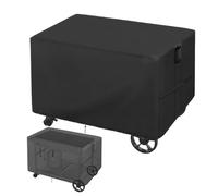 Griglia Cart Cover, BBQ Dust Protector, 51,18 x 25,2 x 31,1 pollici Oxford Fabric Shield, impermeabile Barrier with Handles for Lawn Barbecue Enthusiasts Backyard Patio Deck Beach Outdoor Cooking