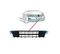 Griglia centrale nera paraurti anteriore, compatibilIe con VOLKSWAGEN POLO dal 01/2018