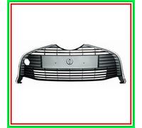 Griglia Centrale Paraurti Nera Con Cornice Cromata Toyota Yaris-(Anno 2014-2016)