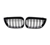Griglia centrale radiatore Compatibile Con BMW Per E81 E87 E88 Serie 1 2004-2007 Rene Anteriore Nero Doppia Per Linea Racing Stecca Griglia Sport Grill Sostituzione