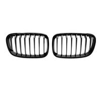 Griglia centrale radiatore Compatibile Con BMW Per Serie 1 F21 2011 2012 2013 2014 2015 Paio Di Griglie Renali Nere Lucide Linee A Lamelle Accessori Auto