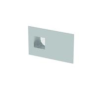 Griglia combinata per parete esterna ComfoEdge Dupla DN125, aria esterna a destra, effetto acciaio inox di Zehnder - 990430573