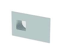 Griglia combinata per parete esterna ComfoEdge Dupla DN160, aria esterna a destra, effetto acciaio inox di Zehnder - 990430577