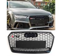 Griglia con stemma per Audi A7 S7 griglia 16-18 griglia stile RS7 nero lucido
