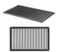 HENDI Cestello griglia da forno per friggitrice ad aria, GN1/1, CONVECTOMAT, fondo ondulato, resiste fino a 200°C, teglia da forno per patatine fritte, accessori per forno, 530x325x(H)40mm, inox