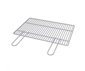 GRIGLIA CROMATA PER BARBECUE 67X40 CM SAROM PER BBQ PORTO NEW MILANO