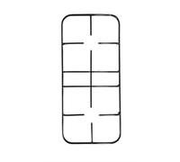 Griglia cucina 2 fuochi Nardi smaltata nera cm.45,6 x 20,7