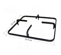Griglia cucina a gas 1 Fuoco Star smaltata nera Cm. 24,9 x 22