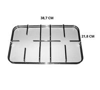 Griglia cucina Nardi in acciaio inox 2 fuochi per 38,7 x 21,8 cm