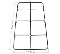 GRIGLIA CUCINA REX ZANUSSI ZOPPAS CASTOR 2 FUOCHI PIANO COTTURA 41,2 X 22,7 CM