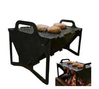 Griglia da campeggio, griglie a carbone pieghevoli portatili, griglia for barbecue, griglia for braciere resistente for cucinare all'aperto, falò, patio, cortile