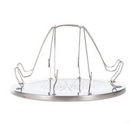 Griglia da campeggio pieghevole in acciaio inox per barbecue all'aperto con design pieghevole portatile per grigliare carne, pane e verdure