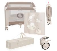 Griglia da corsa box per bambini griglia per gattonare con tappetino BEIGE SA...