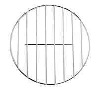 Griglia da cucina, griglia rotonda, struttura in acciaio inox da 48,9 cm, design resistente al calore, griglia per cucina, campeggio, picnic, torrefazione a vapore, cortile, grigio