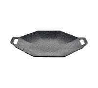 Griglia da cucina - Padella per grigliare portatile facile da pulire, cottura | Riscaldatore con rivestimento in pietra medica con porta di guida dell'olio, griglia sospesa resistente alla calce